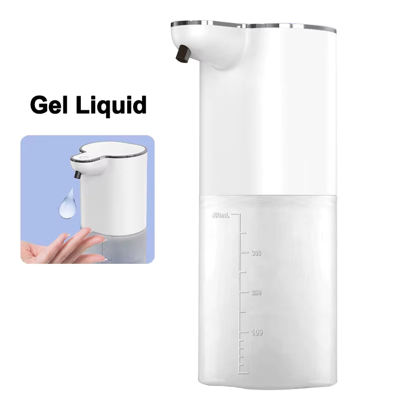 Automatic Soap Dispensers 400Ml 4-Gears Adjustable Bathroom Smart Washing Hand Machine USB Rechargeable Touchless Hand Sanitizer