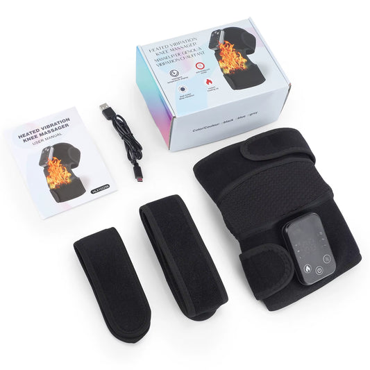 Heated Knee Massager Electric Leg Joint Heating Vibration Massage Therapy Elbow Brace Arthritis Pain Physiotherapy Knee Support