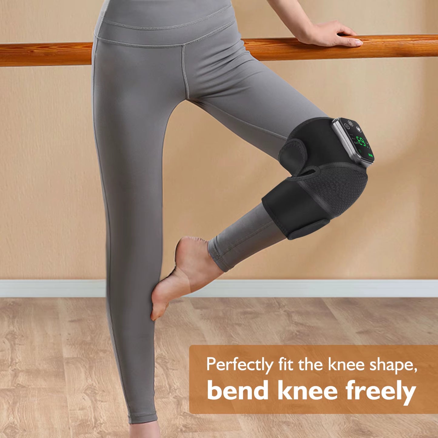 Heated Knee Massager Electric Leg Joint Heating Vibration Massage Therapy Elbow Brace Arthritis Pain Physiotherapy Knee Support