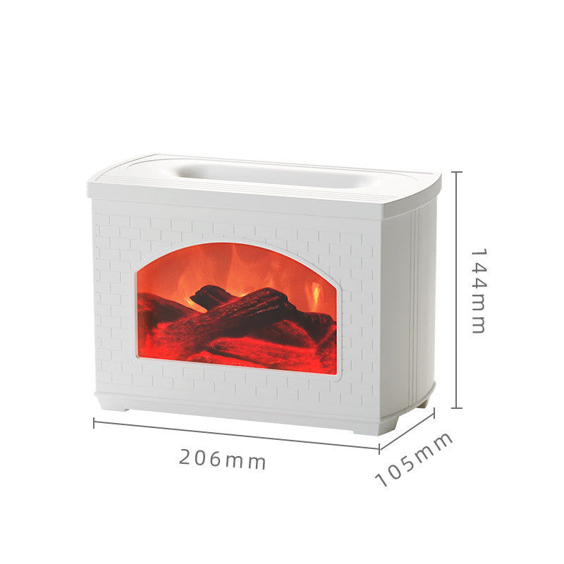 Simulated Flame Light Effect Humidifier for Home Use
