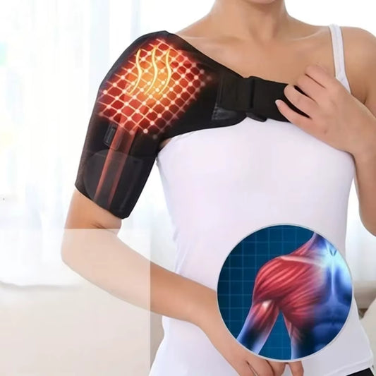 1PCS Adjustable Electric Heating Shoulder Massager for Men and Women - Relaxation and Promote Circulation with Heated Pads