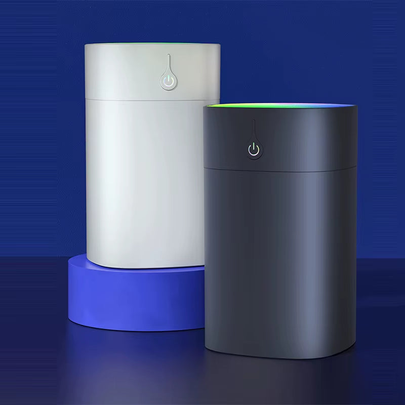 USB Mini Air Humidifier 400Ml Aroma Essential Oil Diffuser for Home Car Ultrasonic Mute Mist Maker Diffuser with LED Color Lamp