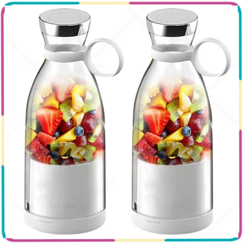 B13C 2X Portable Juice Blender Rechargeable Juicer Cup with Travel Cup and Lid for Making Juice and Smoothies 420ML A