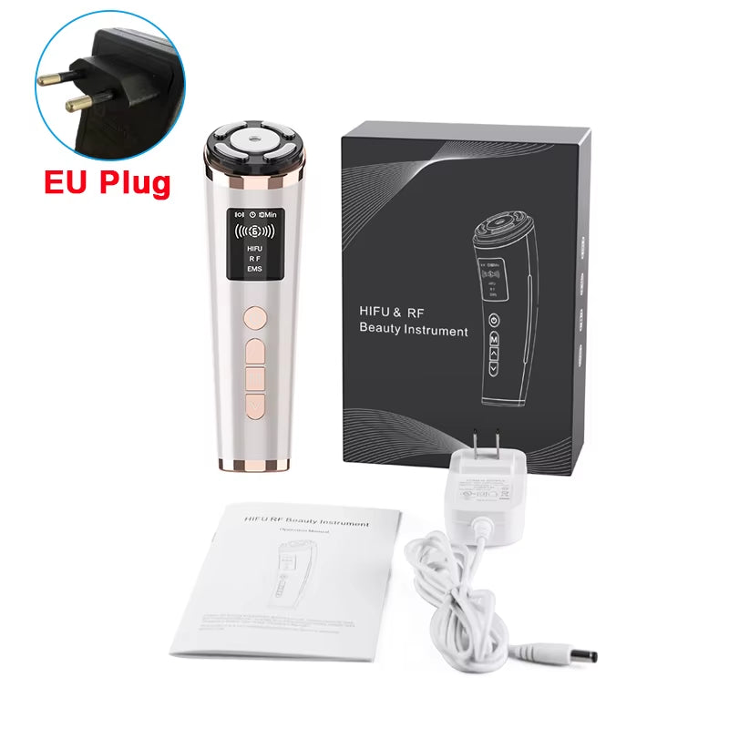 Hifu Face Lifting Machine Anti-Aging Facial Massager EMS Facial Microcurrent Face Massager Skin Rejuvenation Mini Hifu Machine