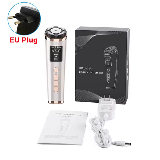 Hifu Face Lifting Machine Anti-Aging Facial Massager EMS Facial Microcurrent Face Massager Skin Rejuvenation Mini Hifu Machine