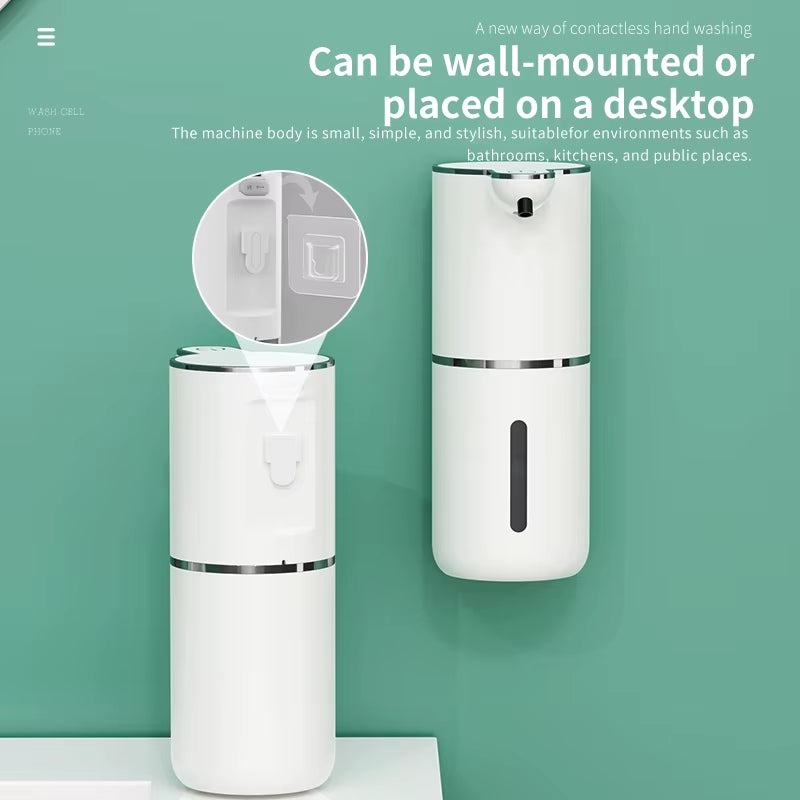 380ML Rechargeable Electric 4 Levels Adjustable Automatic Sensor Soap Dispenser Intelligent Hand Sanitizer Pump Washing Machine
