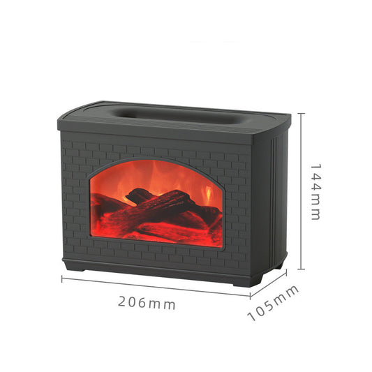Simulated Flame Light Effect Humidifier for Home Use