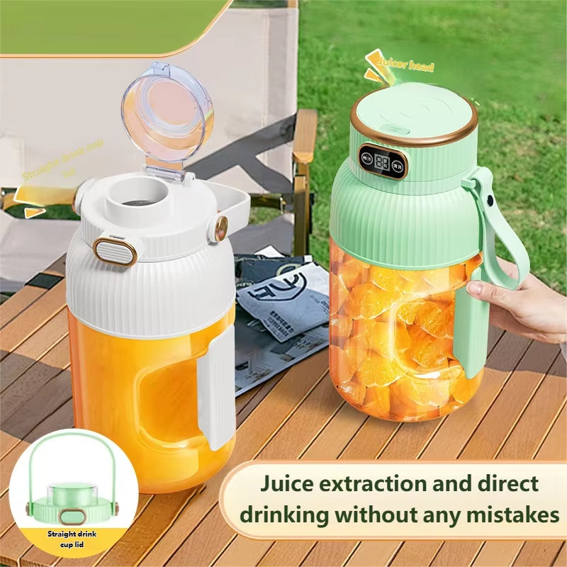 Fruit Juicer Cup Portable Electric Fruit Mixer Stirrng Cup Large Capacity Smoothie Quick Making Bottle Suitable Juice Production
