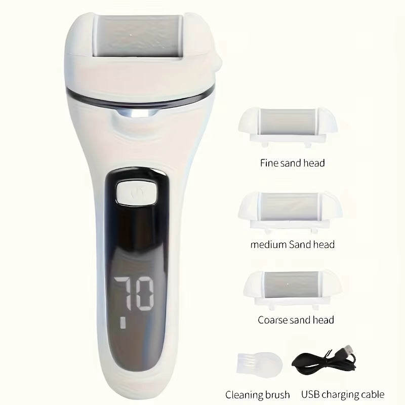 Usb-Powered Electric Foot Grinder Kit Portable Rechargeable Pedicure Tools Home Foot Care Device