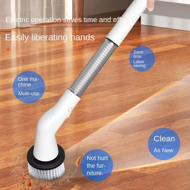 New Style Electric Cleaning Brush 5 in 1 Electric Multi-Functional Home USB Automatic Cleaning Brush for Kitchen & Bathroom