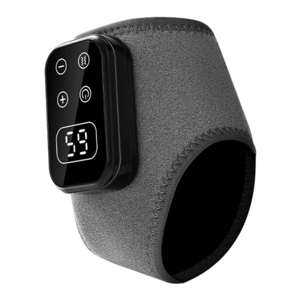 Heated Ankle Massager Type-C Charging Vibration Leg Massage Machine Lightweight Ankle Protector for Home Office Relieves Fatigue