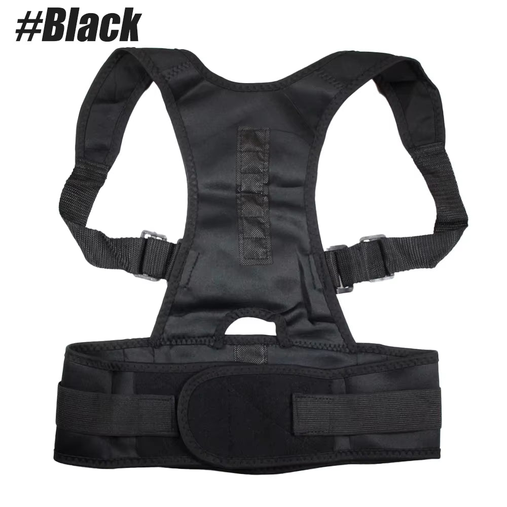 1PC Top Adjustable Magnet Posture Corrector Back Corset Belt Straightener Brace Shoulder Corrector Lumbar Postura Braces Support