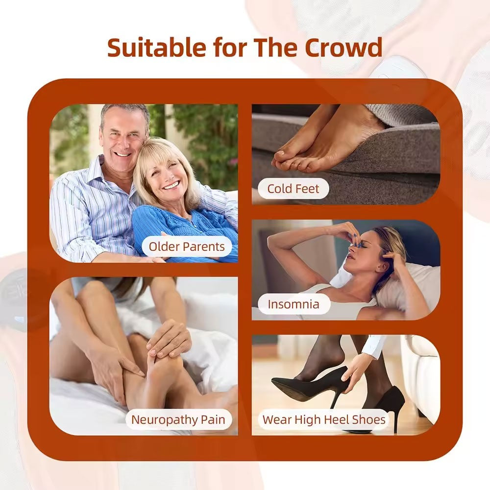 Rechargeable EMS Foot Circulation Massager Blood Booster Machine for Pain Relief