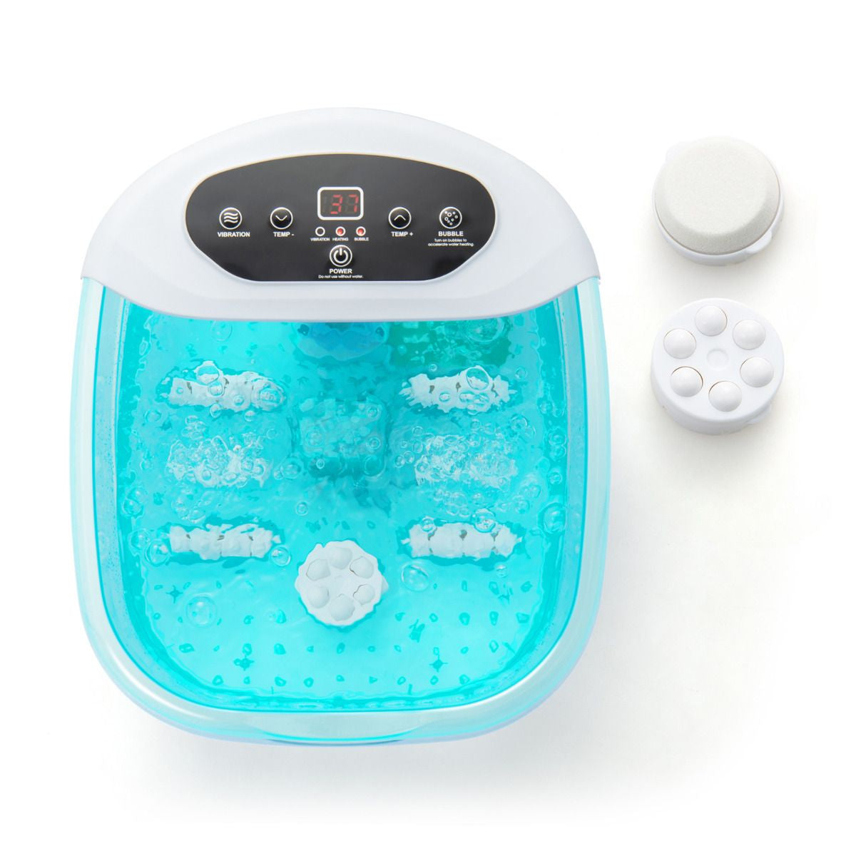 Foot Spa Massager with Removable Pedicure Stone