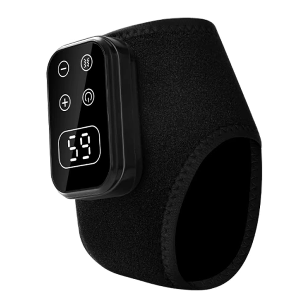 Heated Ankle Massager Type-C Charging Vibration Leg Massage Machine Lightweight Ankle Protector for Home Office Relieves Fatigue