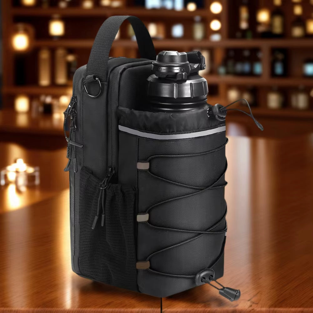 Magnetic Gym Bag Magnetic Sling Pocket Bottle Holder Crossbody Bag Gym Pouch for Men and Women