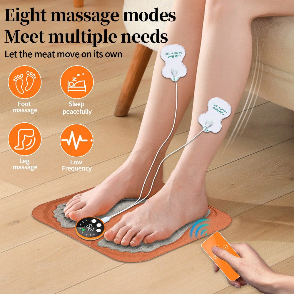 Rechargeable EMS Foot Circulation Massager Blood Booster Machine for Pain Relief