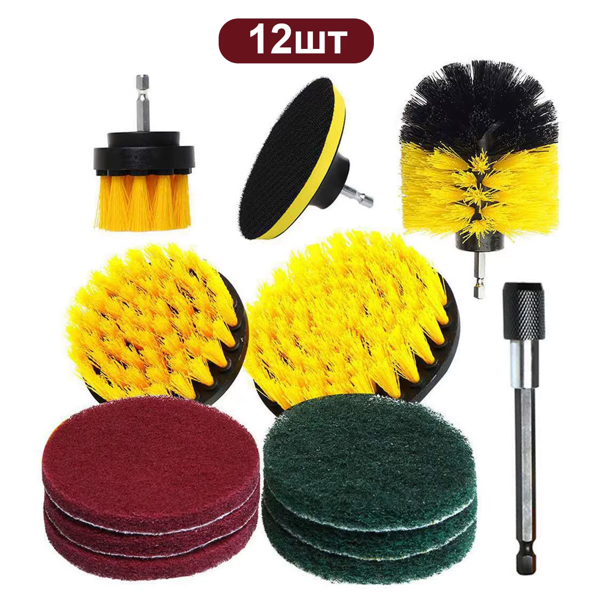 Electric Drill Brush Kit Electric Cleaning Brush Tool for Car Tile Bathroom Brush Bathroom Kitchen Plastic Scrubber Brushes