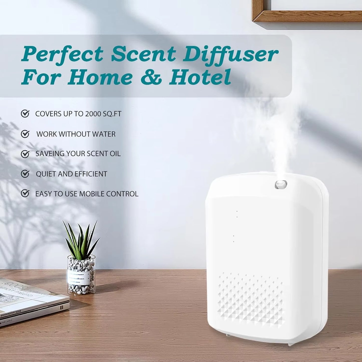 Fragrance Diffuser Aromatic Oil Diffuser Electric Home Air Freshener Machine Wall Hanging Essential Oil Diffuser for Hotel