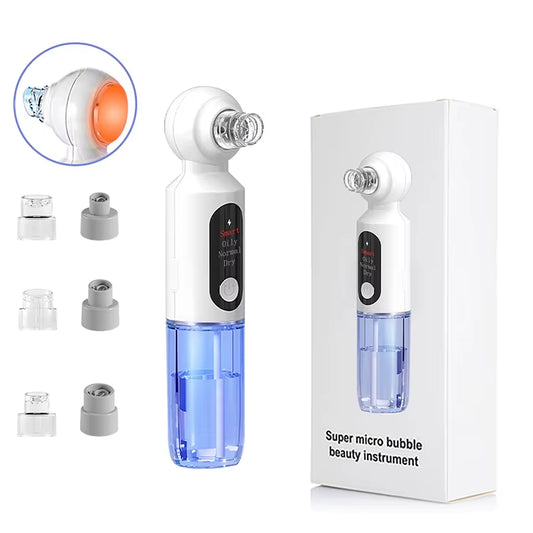 2025 New Blackhead Remover Pore Vacuum with Hot Compress Electric Facial Hydrating Cleaner Pimple Extractor Face Beauty Device