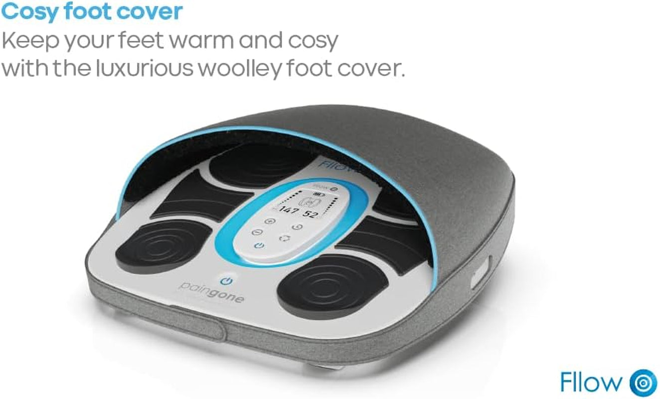 Fllow EMS - Blood Circulation Improvement - Legs & Feet - 150 Intensity Levels - Muscle Stimulator Therapy - Remote Control - Relax Muscles & Relieves Pain - Lightweight & Portable