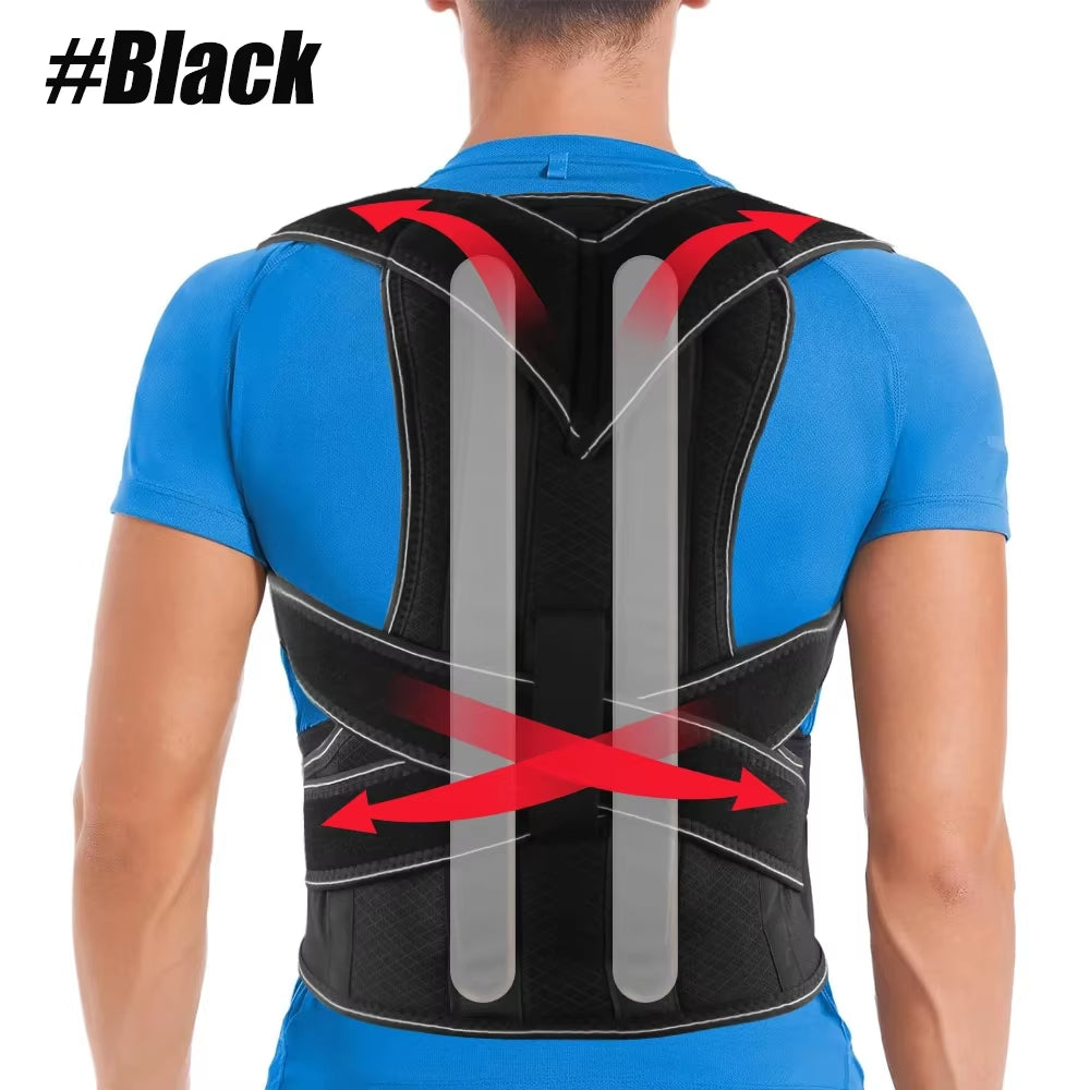 Back Brace Posture Corrector for Women & Men,Back Straightener, Scoliosis and Hunchback Correction,Adjustable Posture Trainer