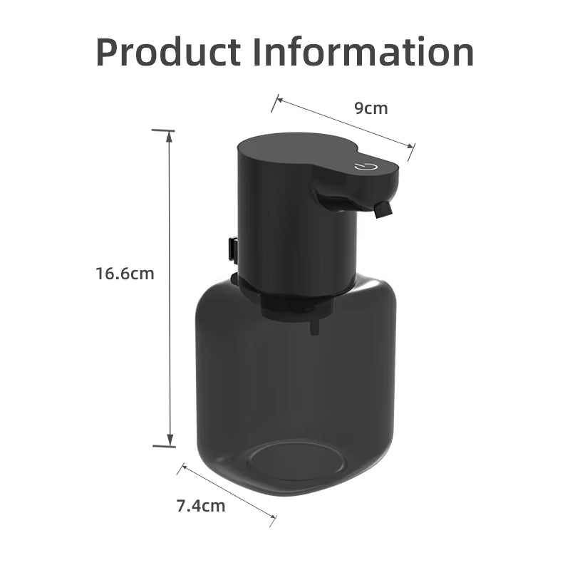 500ML Wall-Mounted or Tabletop IPX5 Waterproof 4-Gears Adjustable Foam/Gels Electric Intelligent Automatic Sense Soap Dispenser
