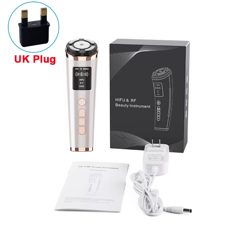 Hifu Face Lifting Machine Anti-Aging Facial Massager EMS Facial Microcurrent Face Massager Skin Rejuvenation Mini Hifu Machine