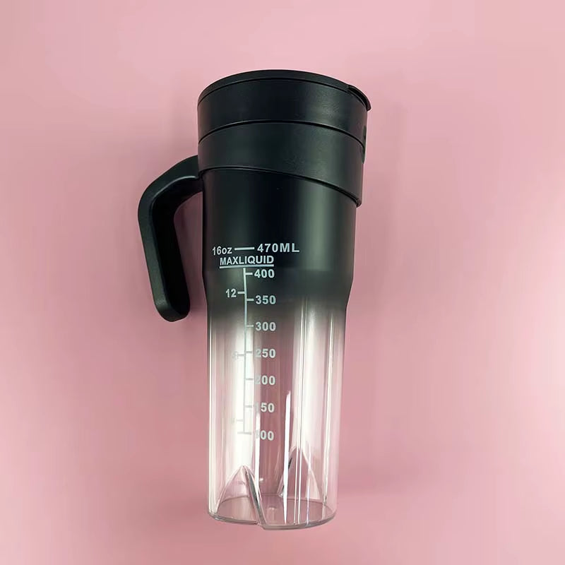 Portable Blender Cup Bottle USB Rechargeable Blades Fruit Mixer Mini Hand Juicer Blender Smoothie with Straw