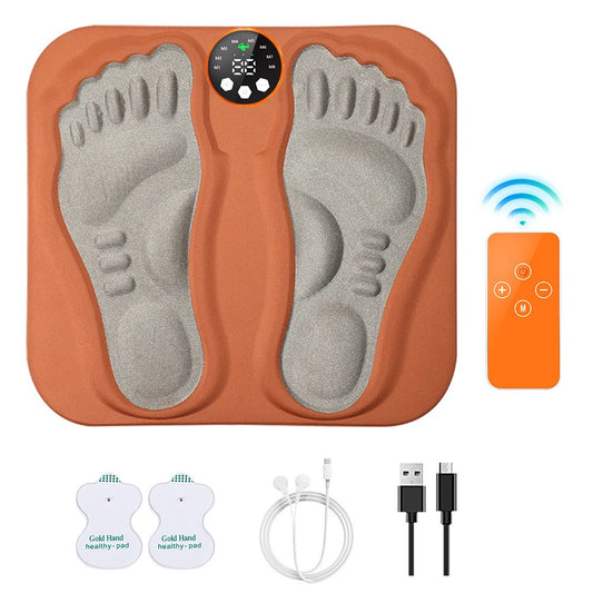 Rechargeable EMS Foot Circulation Massager Blood Booster Machine for Pain Relief