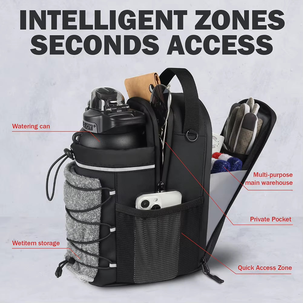 Magnetic Gym Bag Magnetic Sling Pocket Bottle Holder Crossbody Bag Gym Pouch for Men and Women