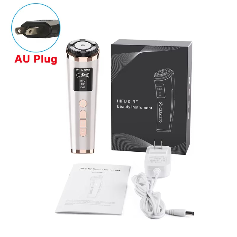 Hifu Face Lifting Machine Anti-Aging Facial Massager EMS Facial Microcurrent Face Massager Skin Rejuvenation Mini Hifu Machine