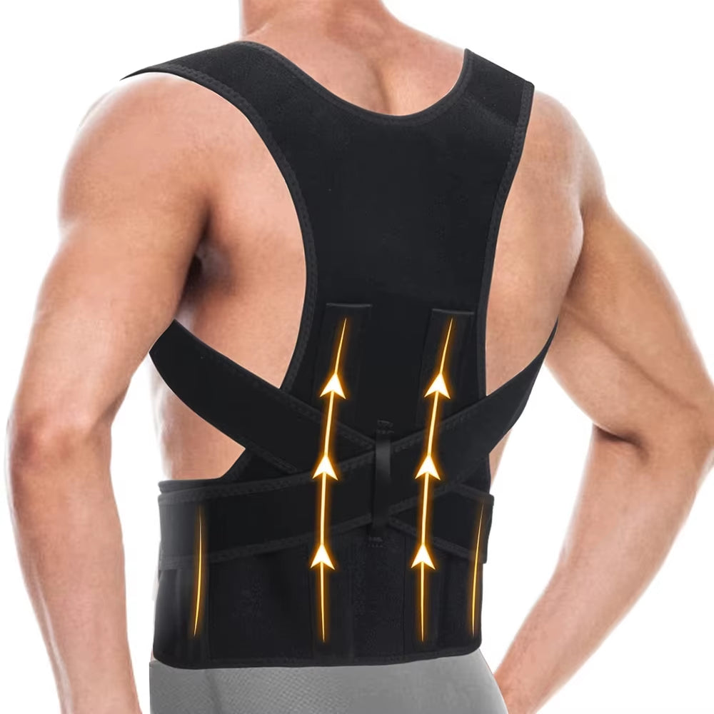 1PC Back Brace Posture Corrector for Women & Men,Back Straightener,Scoliosis and Hunchback Correction,Adjustable Posture Trainer